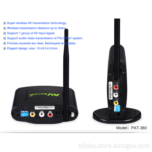 PAKITE 2.4G CCTV Camera Long Range Video Transmitter Wireless Sharing